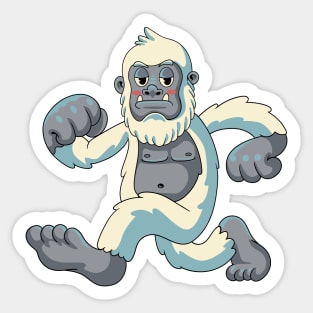 Funny Snowy Yeti Sticker